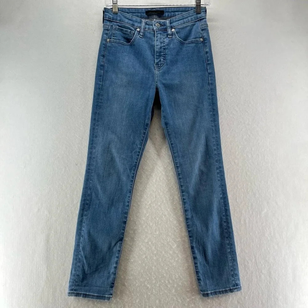 Uniqlo Jeans Womens Size 25 High-Rise Skinny Ankle Medium Washed Denim Blue
